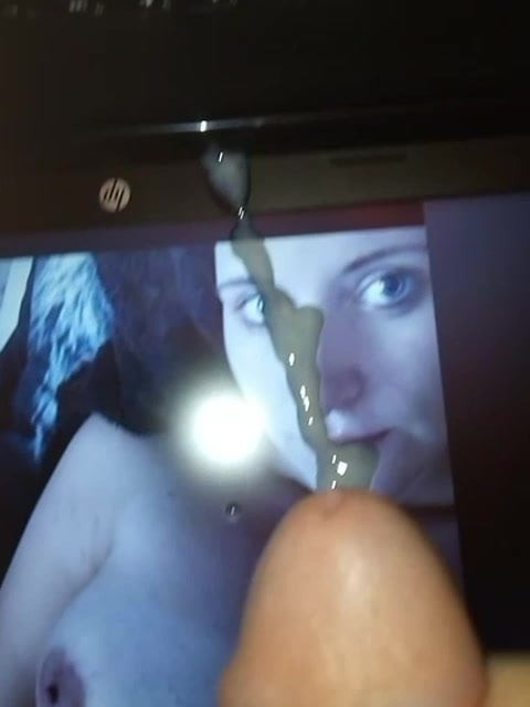 Cumming over the face of purefilth