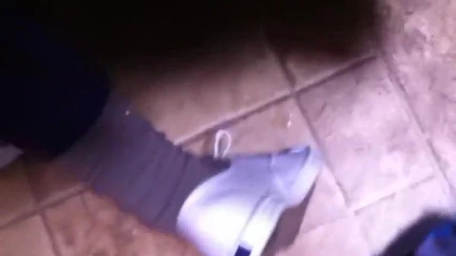 Crossdresser wearing Keds