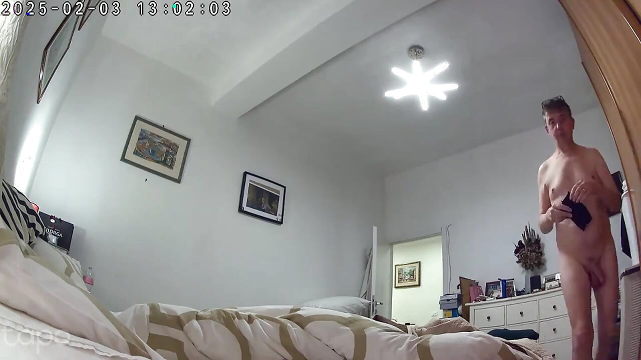 Nude at home