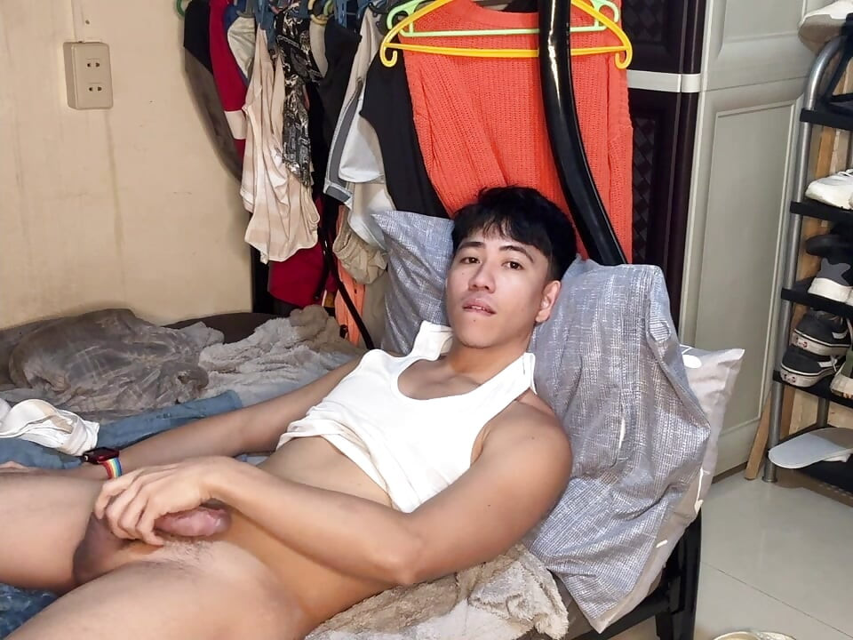 Jacking off while alone in my room and rainy