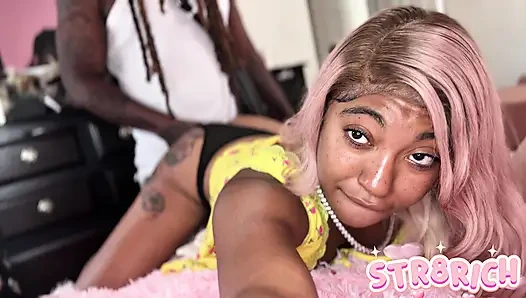 Omg, ich kann nicht aufhören, so tief in meine muschi zu kommen, massiver schwanz