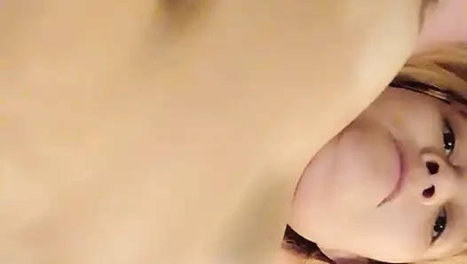 blonde cums with her hand