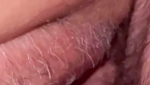 POV - Amateur wife gets stretched with huge dildo, extreme CLOSEUP, multiple orgasms then creampied