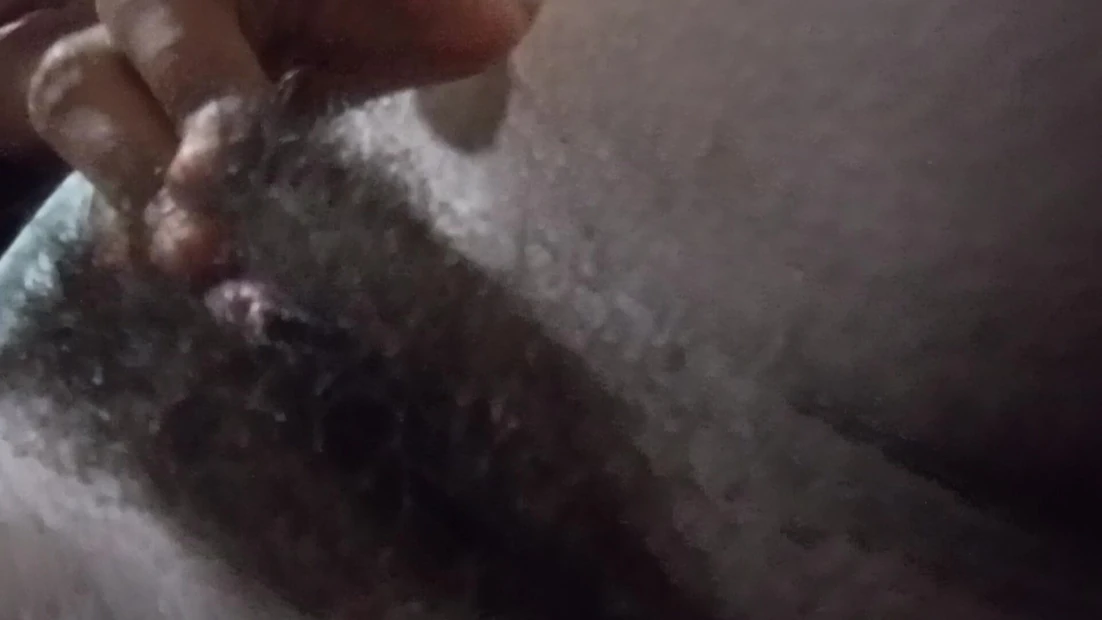 Hairy and wet pussy for you