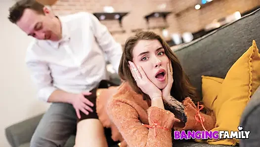 Banging Family - A Petite StepDaughter is Gets Anal with StepDad