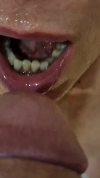 Pissing in my stepmother's mouth and on her nice tits | Clip 2