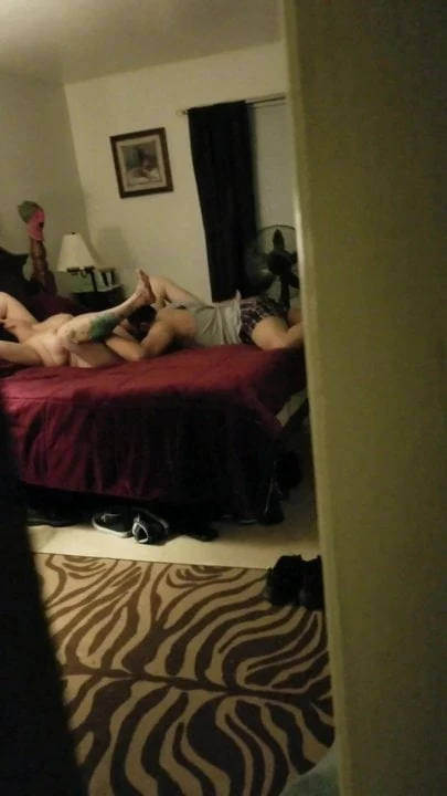 Stranger fucks girlfriend lm filming from bathroom