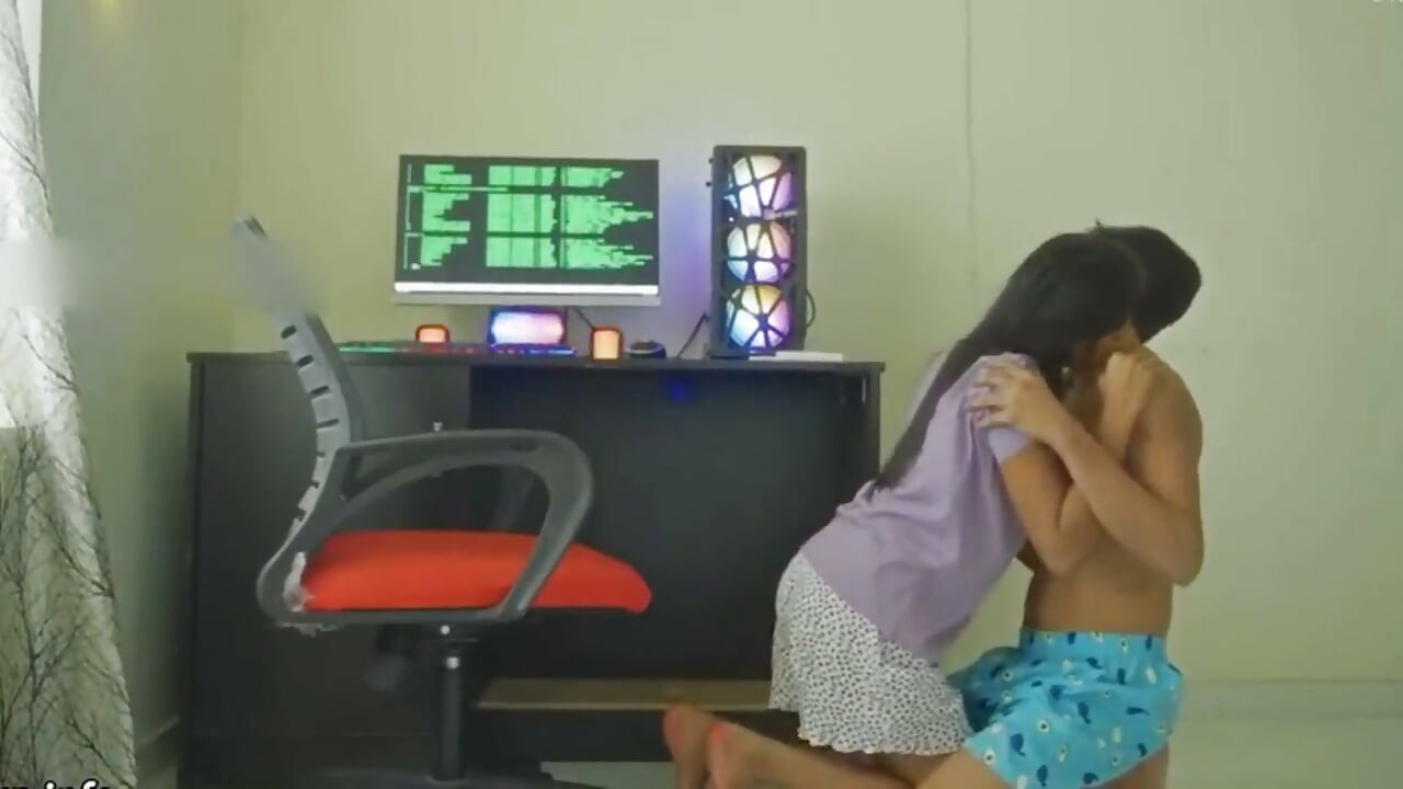 Cute Desi Indian Beautiful Step Sister Gets Fk.ed with Boyfriend