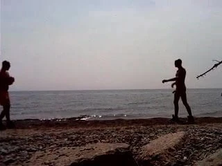 Str8 football in the beach
