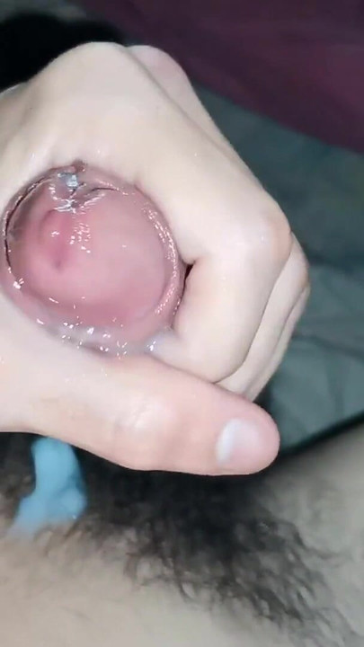 Powerful moment from "A big fountain of sperm from a big dick flooded the hot body of a stallion at night!"