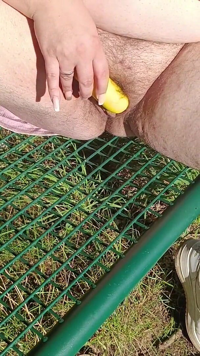 Jaw-dropping moment from "Fingered and played around on the park bench while people walk past you"