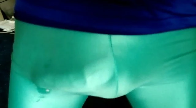 green spandex Short