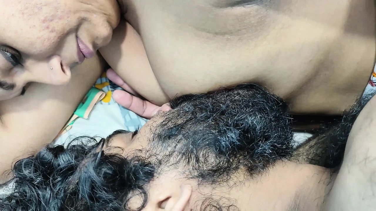 Boobs suck with ass kiss