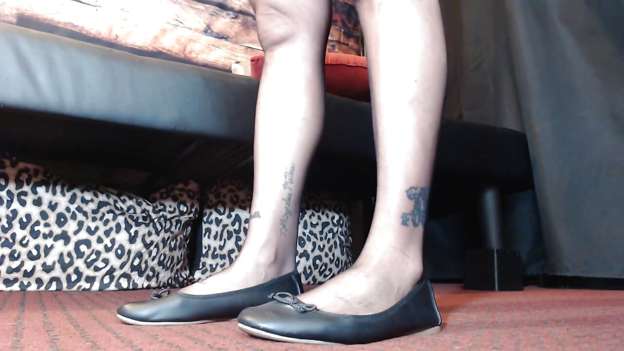 ShoePlay crossed legs ballet flats