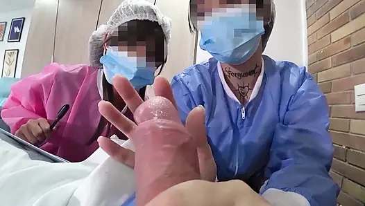 ZWEI KRANKENSCHWESTERN beschlossen, meinen NEUEN SCHWANZ in der praxis im Krankenhaus auszuprobieren