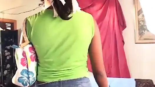 Horny babe likes it when she gets a huge pole banging her wet pussy