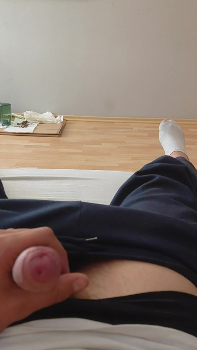 Playing with my cock, handjob
