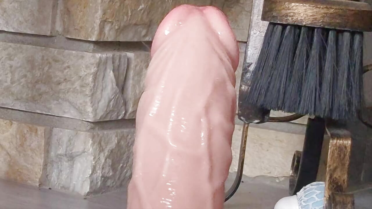 Homemade Sissy deep anal dildo and ass to mouth close up