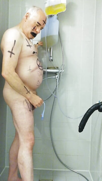 Satan Slave Takes A Delicious Urine Enema part 3