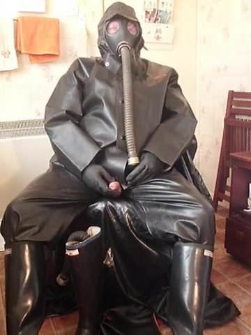 Black rubber wank.