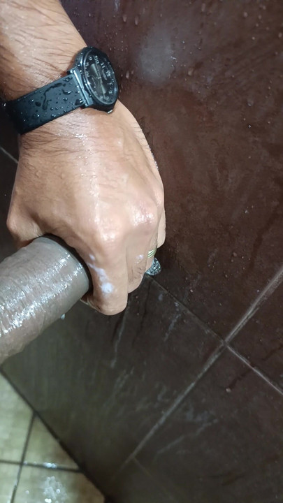 Taking a hard shawer