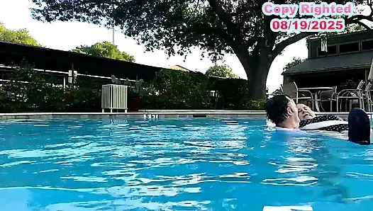 Nurse Vicki and Handsome Harry Are Having Fun Kissing in the Pool!