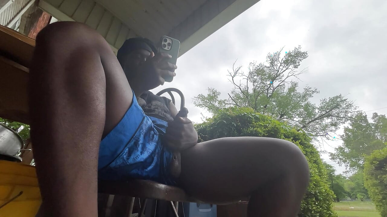 I Got Up Early In The Morning Just So I Can Have A Gooning Session On The Front Porch With Me Nutting