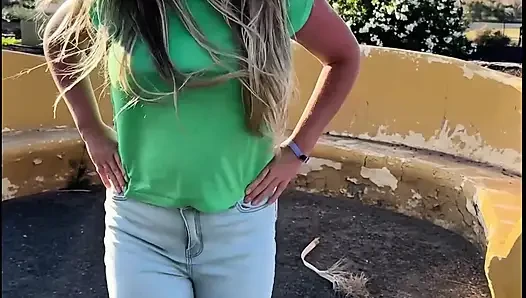 Peeing My Jeans While Walking Outside