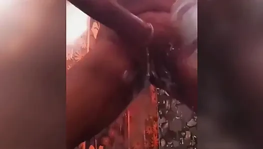 Ammu Washes Her Sweet Pussy with Soap
