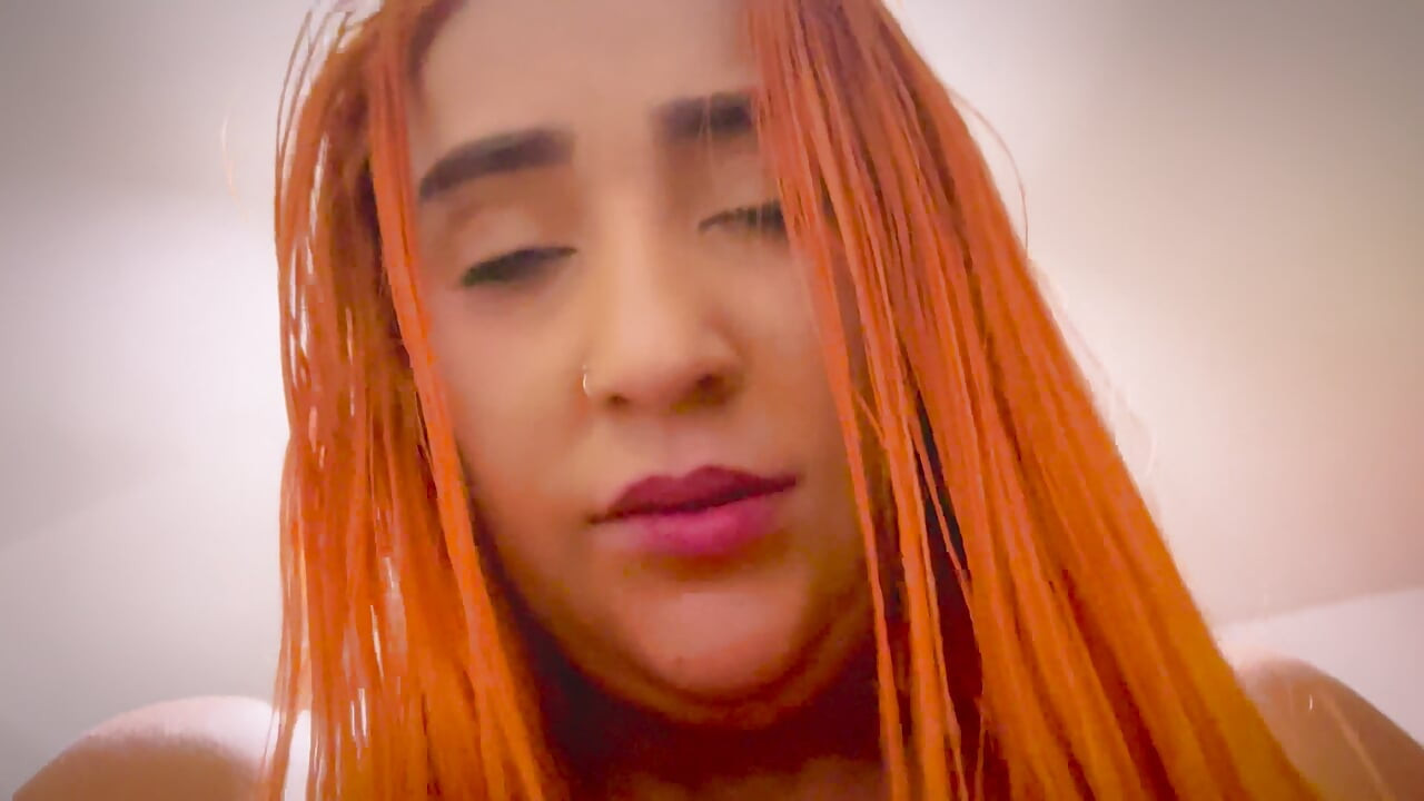 Beautiful busty curvy woman fucks me secretly in my room and I cum in her mouth