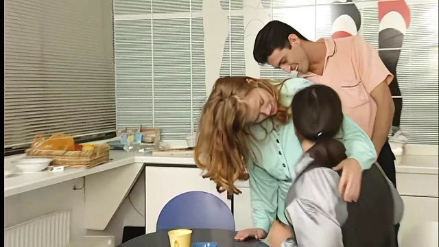 two italians fuck redhead irin