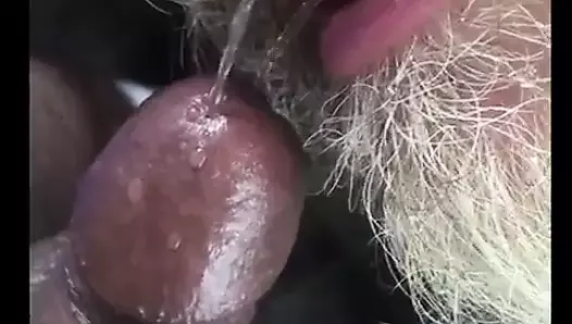 Step Son pissing dady mouth and cum