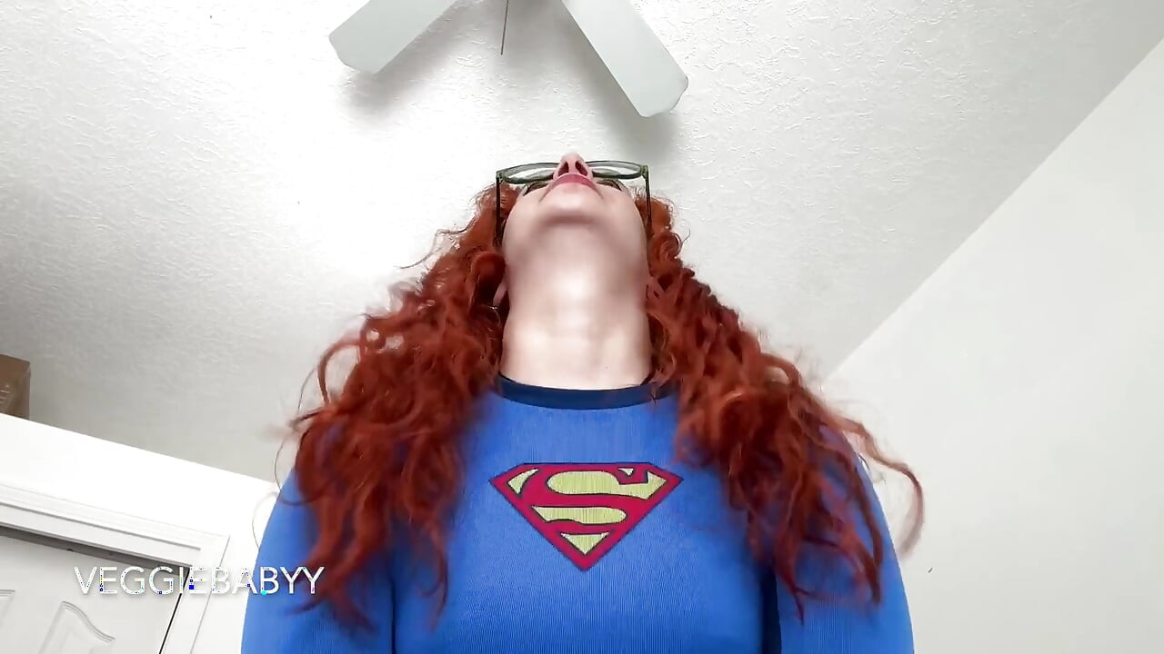 Evil Supergirl's Ass Worship, Blowjob, Pegging, and Facial for Powerless Superman