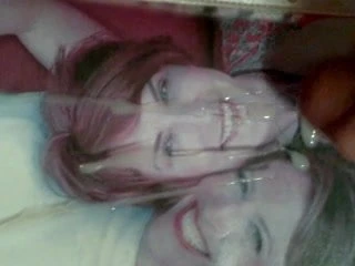 Cum on face .