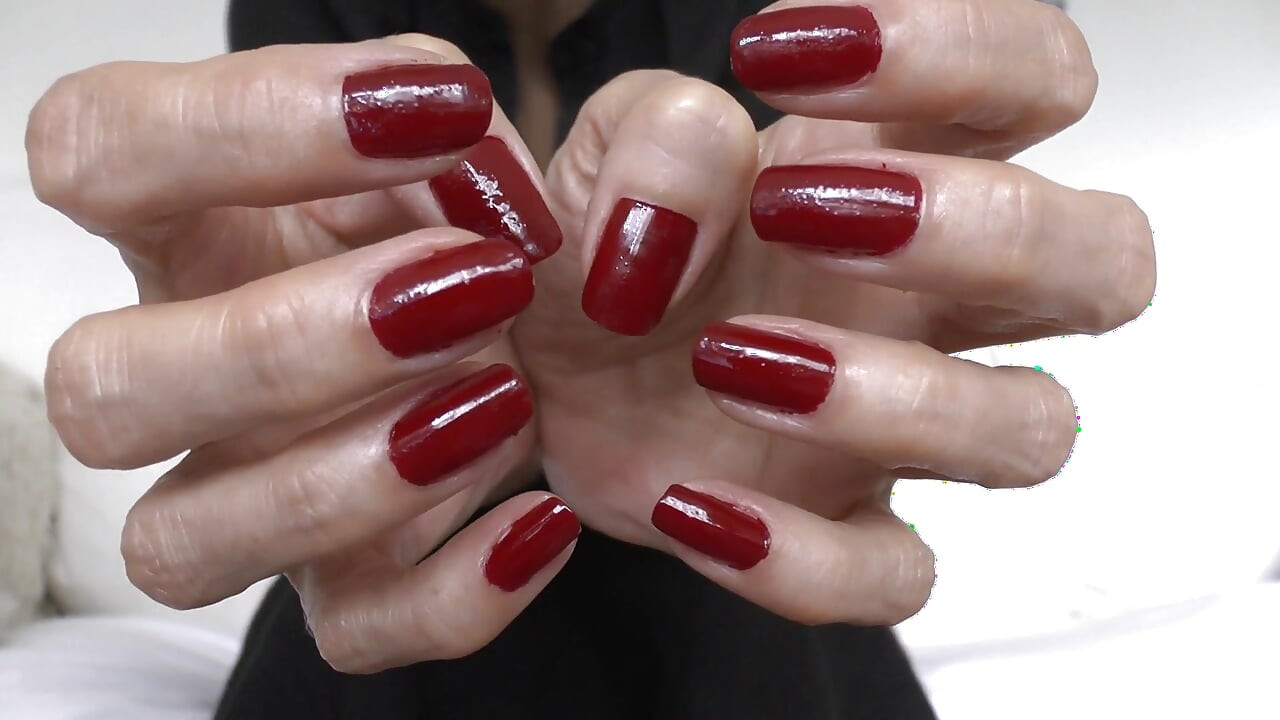 Natural Red Beautiful Fingernails, JOI Lady Victoria Valente