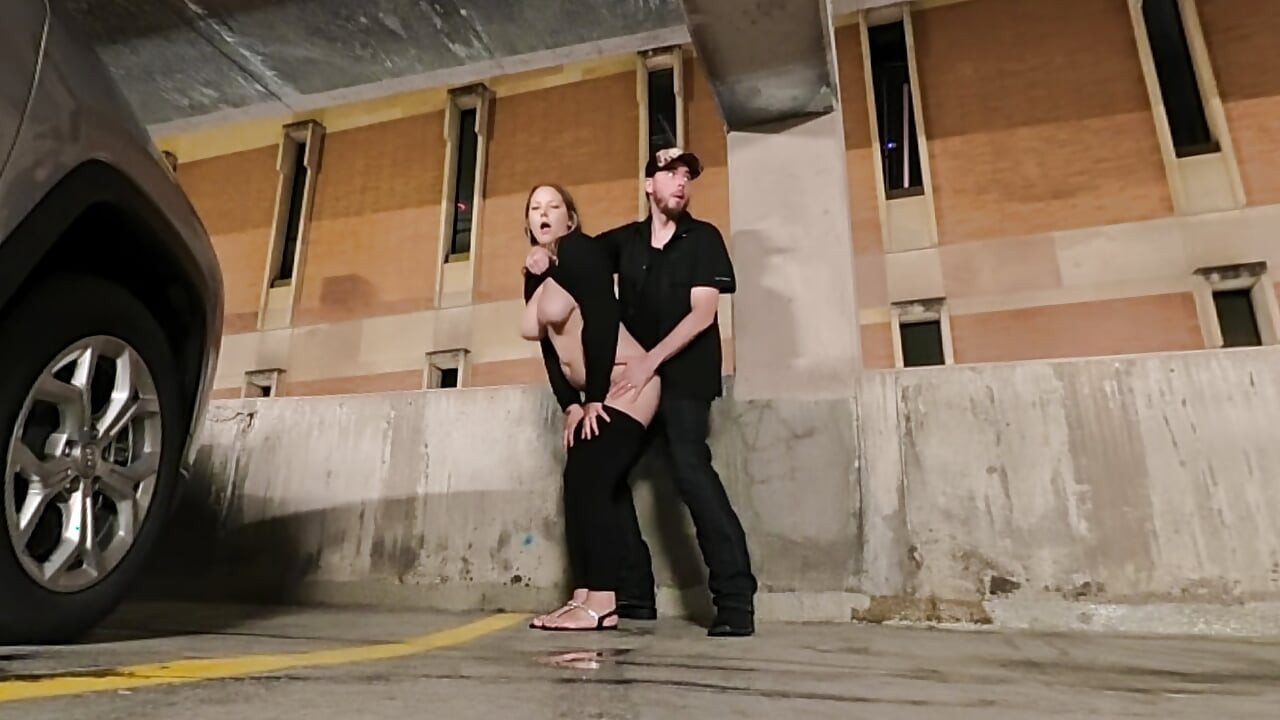 Showing Off and Almost Caught Fucking Date Night