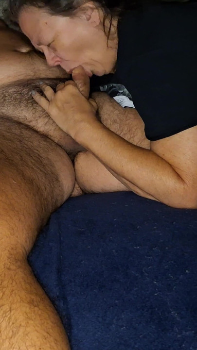 Long foreplay session before she finally sucks my swollen cock | Clip 2