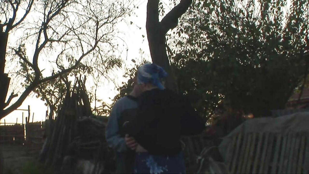 Big ass granny likes cum on tits and outdoor fuck