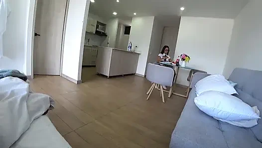 COLLEGE CLASSMATE Came to my Room to do Homework, and I found out her big secret. ANAL ANAL