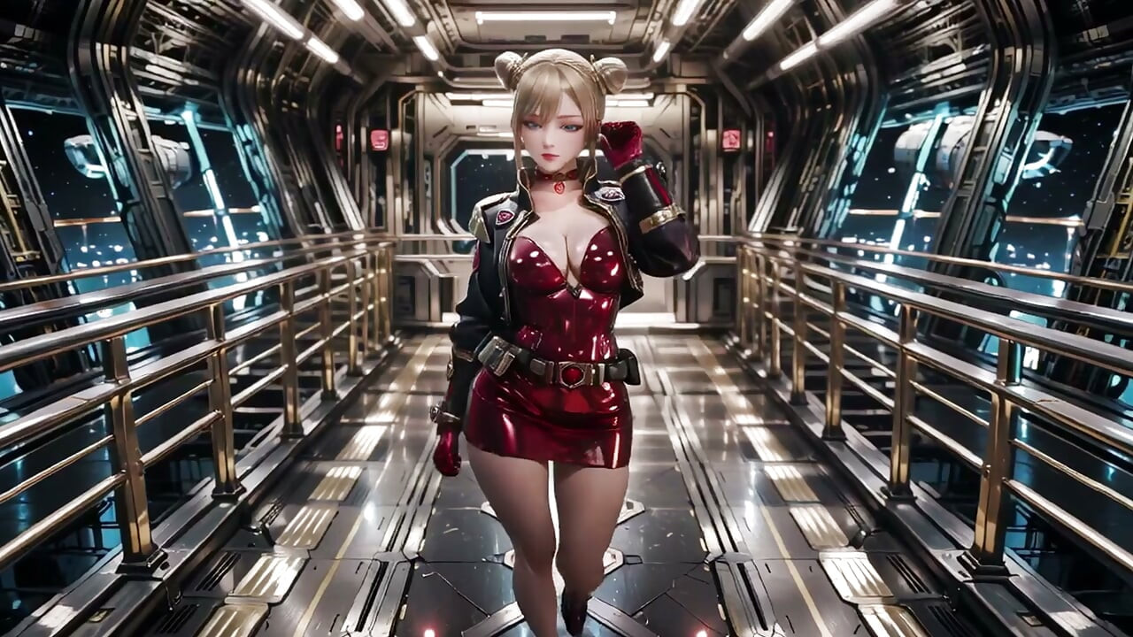 紅色裝甲星艦：金髮指揮官的私密凝視！