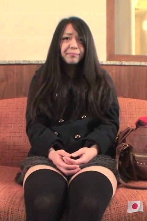 Knee high black socks on this sexy creampie Japanese teen