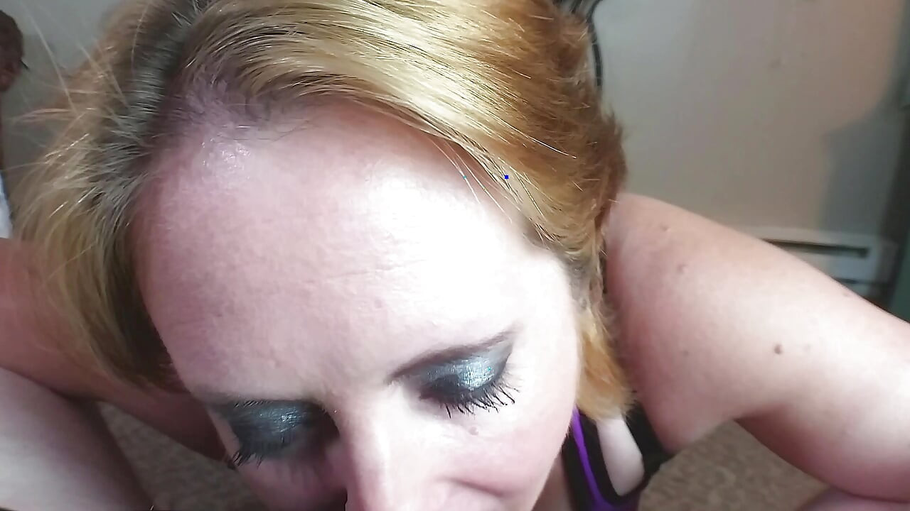 Purple Sports Bra Titjob Sends Cum Flyin