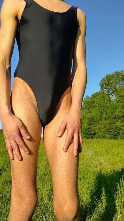 Sissy Swimsuit outdoor (part2)