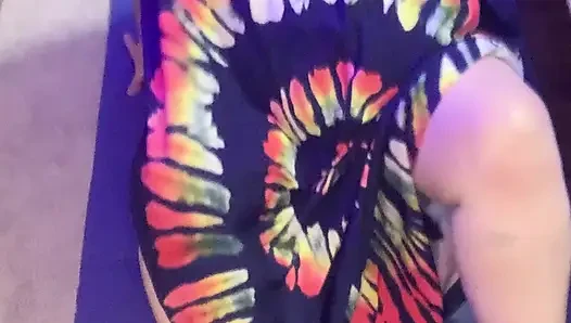BBW Does Peek a Boo Yoga