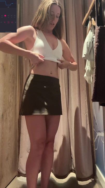 Aritzia Clothing Try-on Orgasm