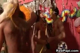 Gay Latino Party With Bareback Fucking