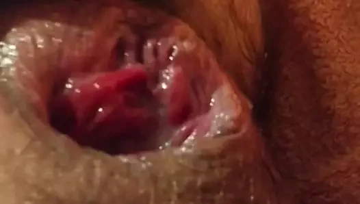 Asshole stretched and left gaping and drooling for more