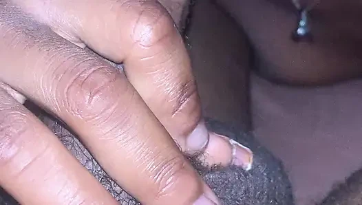 Horny African Teen Maid Snuck into my Room In the middle of the night waking me tup Sucking my Morning Wood  Very hot Blow job