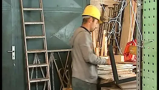 Ebony German goddess gets fucked by the handyman