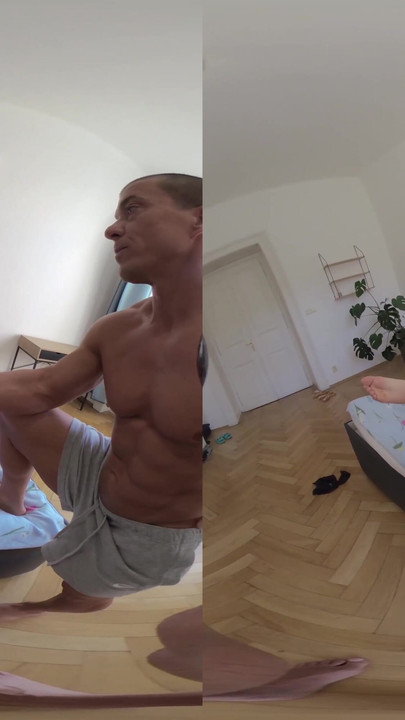 Epski trenutak iz filma "Katy Rose & Mia Trejsi - Sitna crvenokosa napunjena spermom u divljoj uskršnjoj dvostrukoj vaginalnoj (dv) orgiji - VR Treći dio"